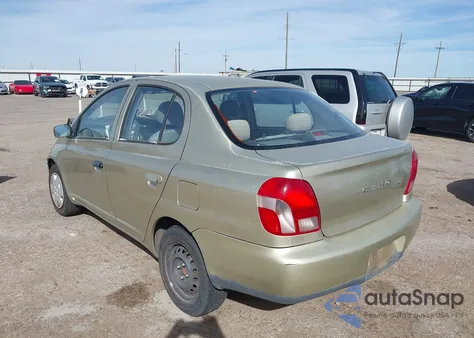2000 Toyota Echo z USA, uszkodzony, nr VIN JTDBT1235Y0090528